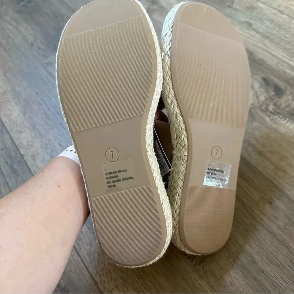 NWT!! Universal Thread Women's Ginger Espadrille Sandals, Size 7
